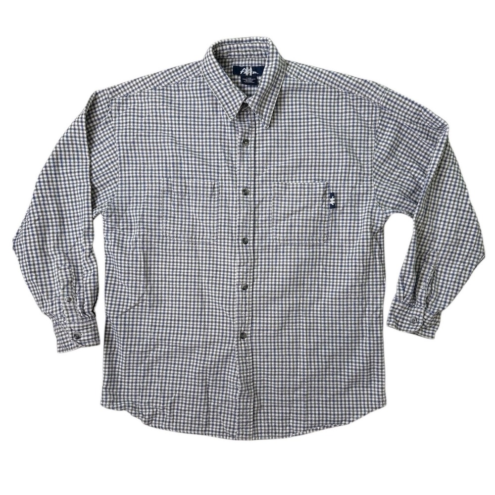 Vintage No Fear Mens Flannel‎ XL Check 100% Cotton Y2K Skateboarding Grunge
